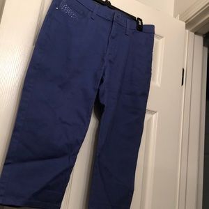 Like new purple capris with bling
